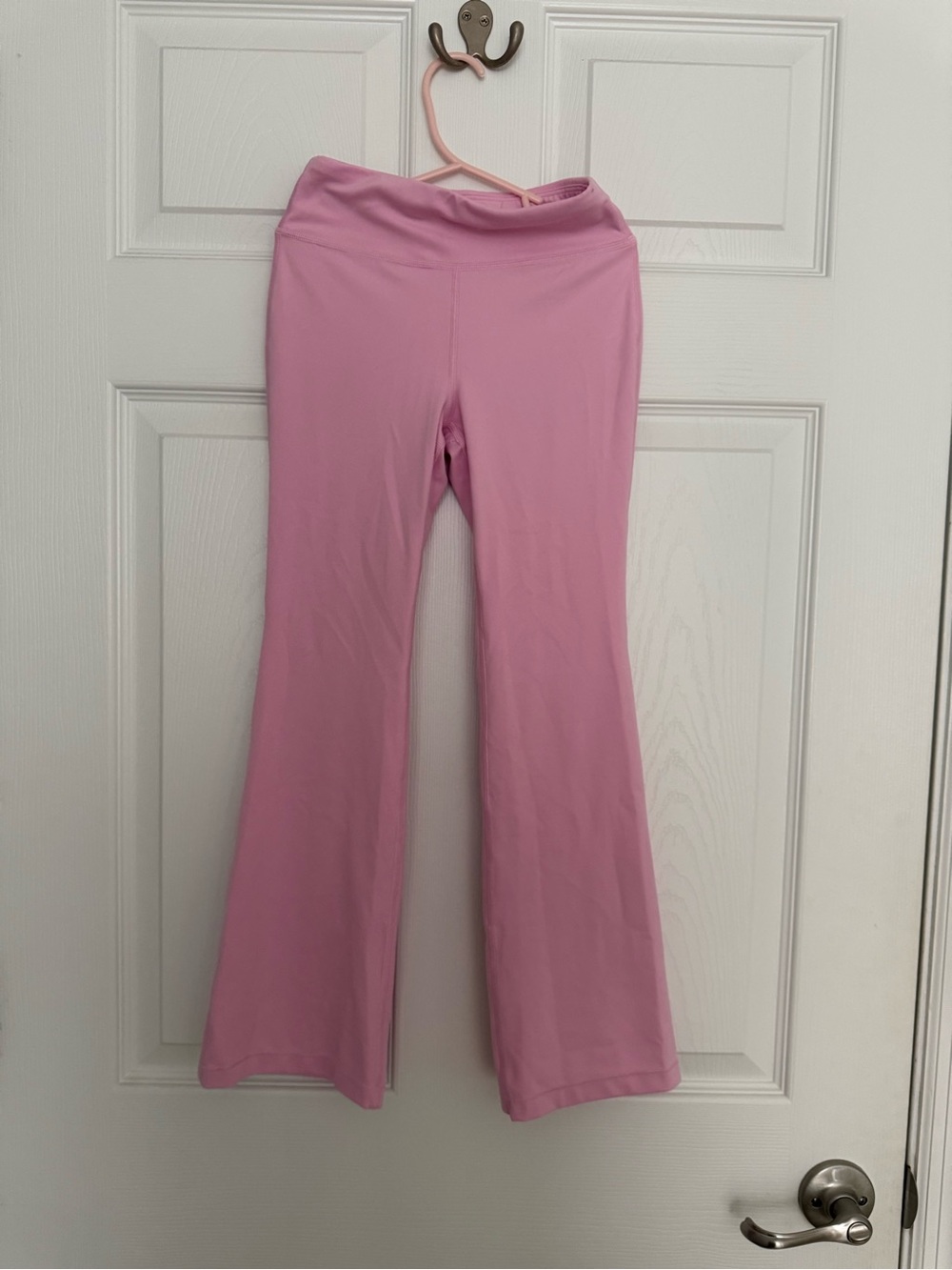 Athleta girl pink flare leggings